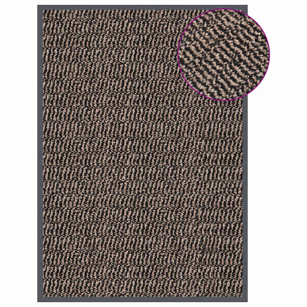 326936 vidaXL Doormat Tufted 40x60 cm Dark Brown