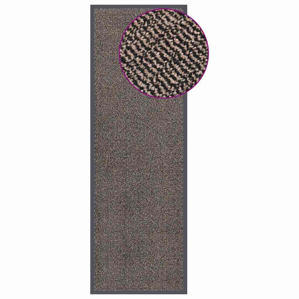 326939 vidaXL Doormat Tufted 60x180 cm Dark Brown