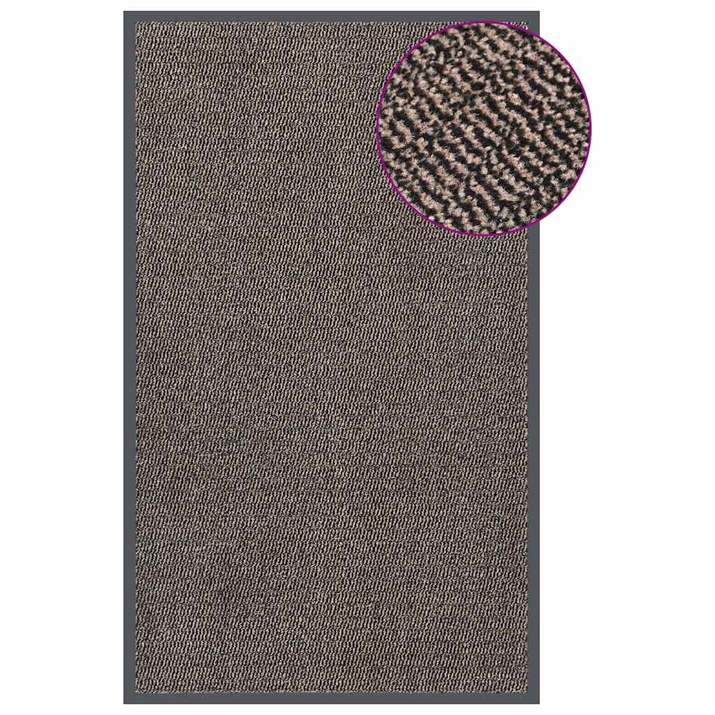326941 vidaXL Doormat Tufted 90x150 cm Dark Brown