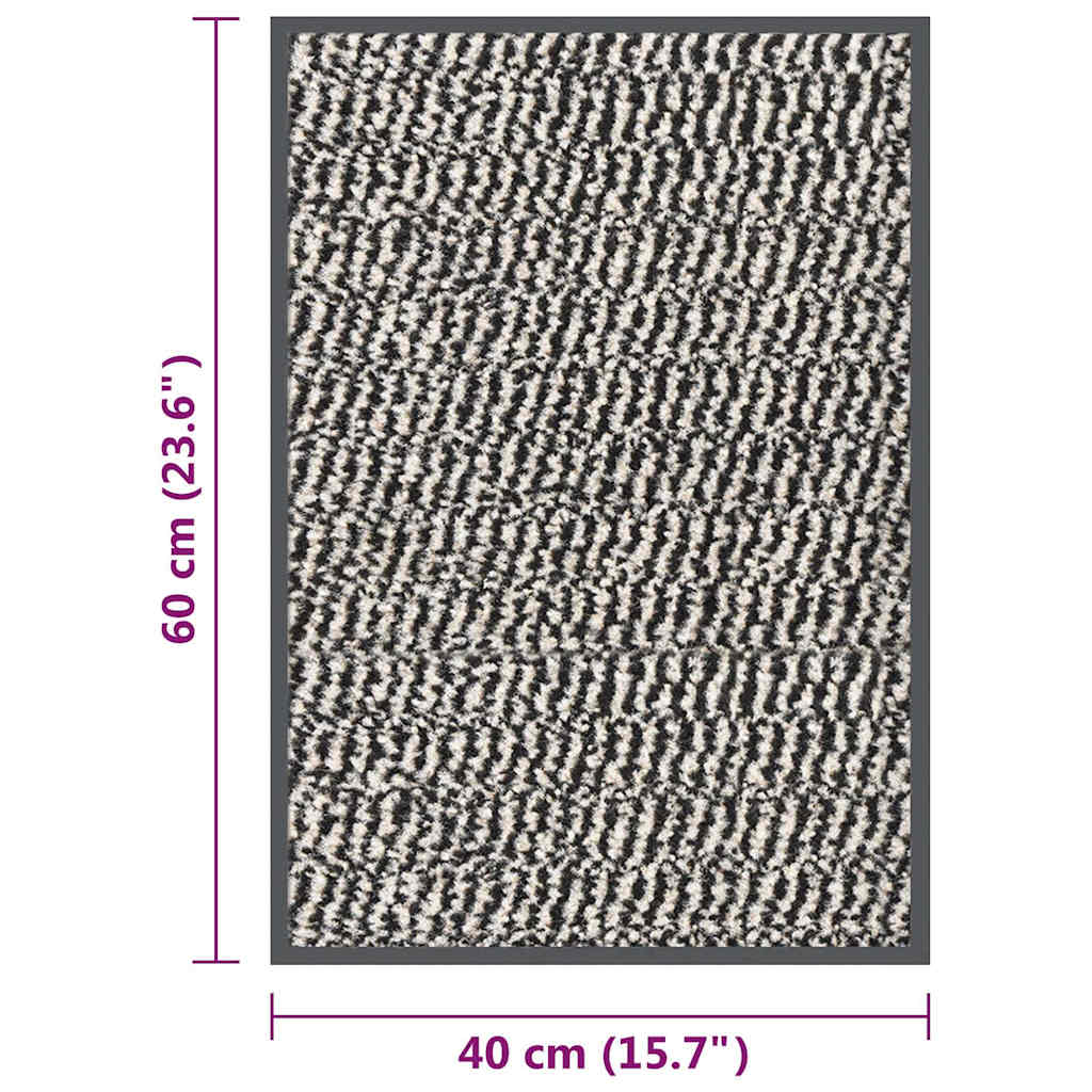 326943 vidaXL Doormat Tufted 40x60 cm Light Brown
