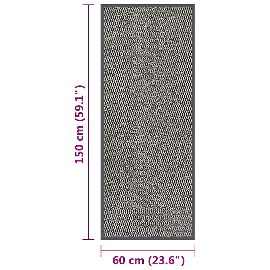 326945 vidaXL Doormat Tufted 60x150 cm Light Brown