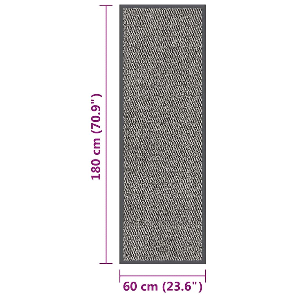 326946 vidaXL Doormat Tufted 60x180 cm Light Brown