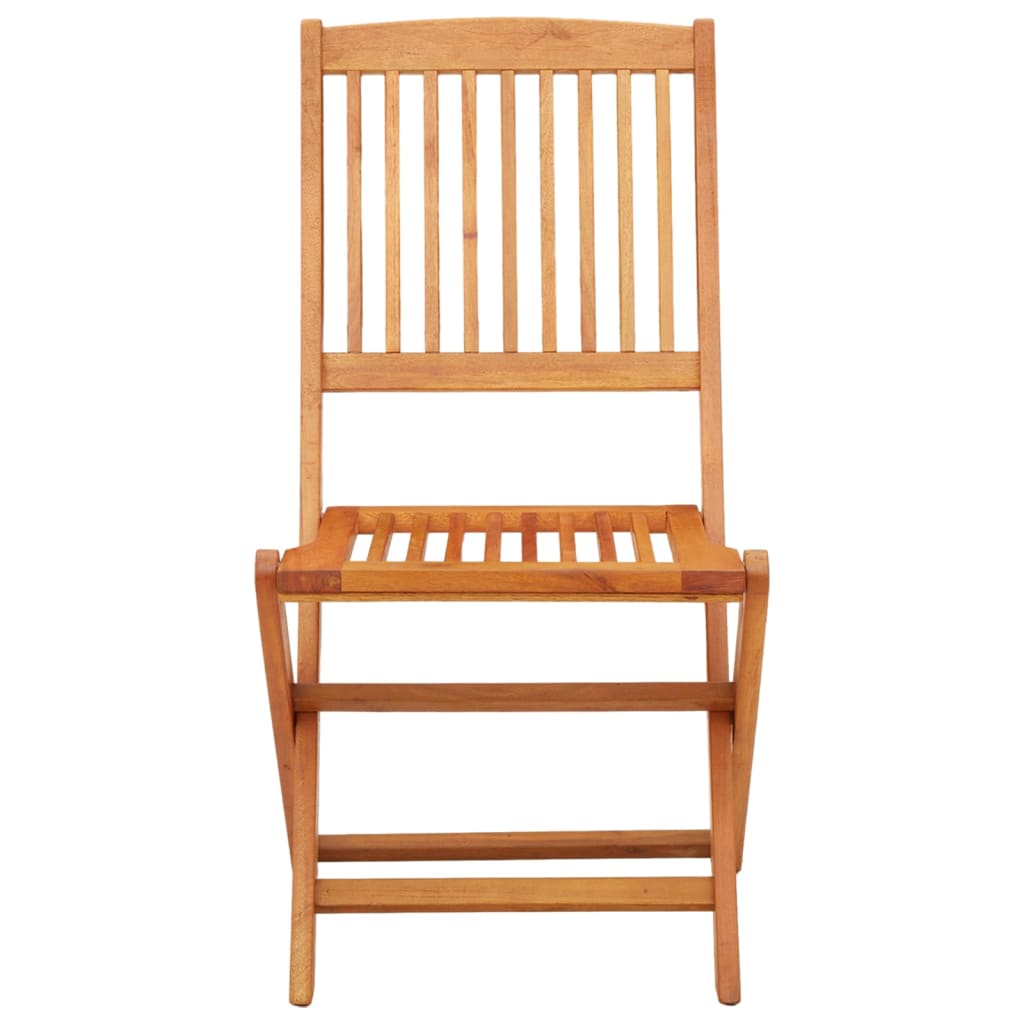 Garden Chair | Set of 2 | Natural wood | Solid eucalyptus wood | Standard