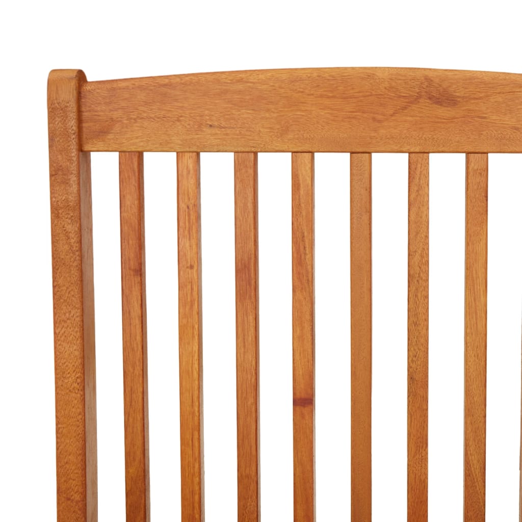 Garden Chair | Set of 2 | Natural wood | Solid eucalyptus wood | Standard