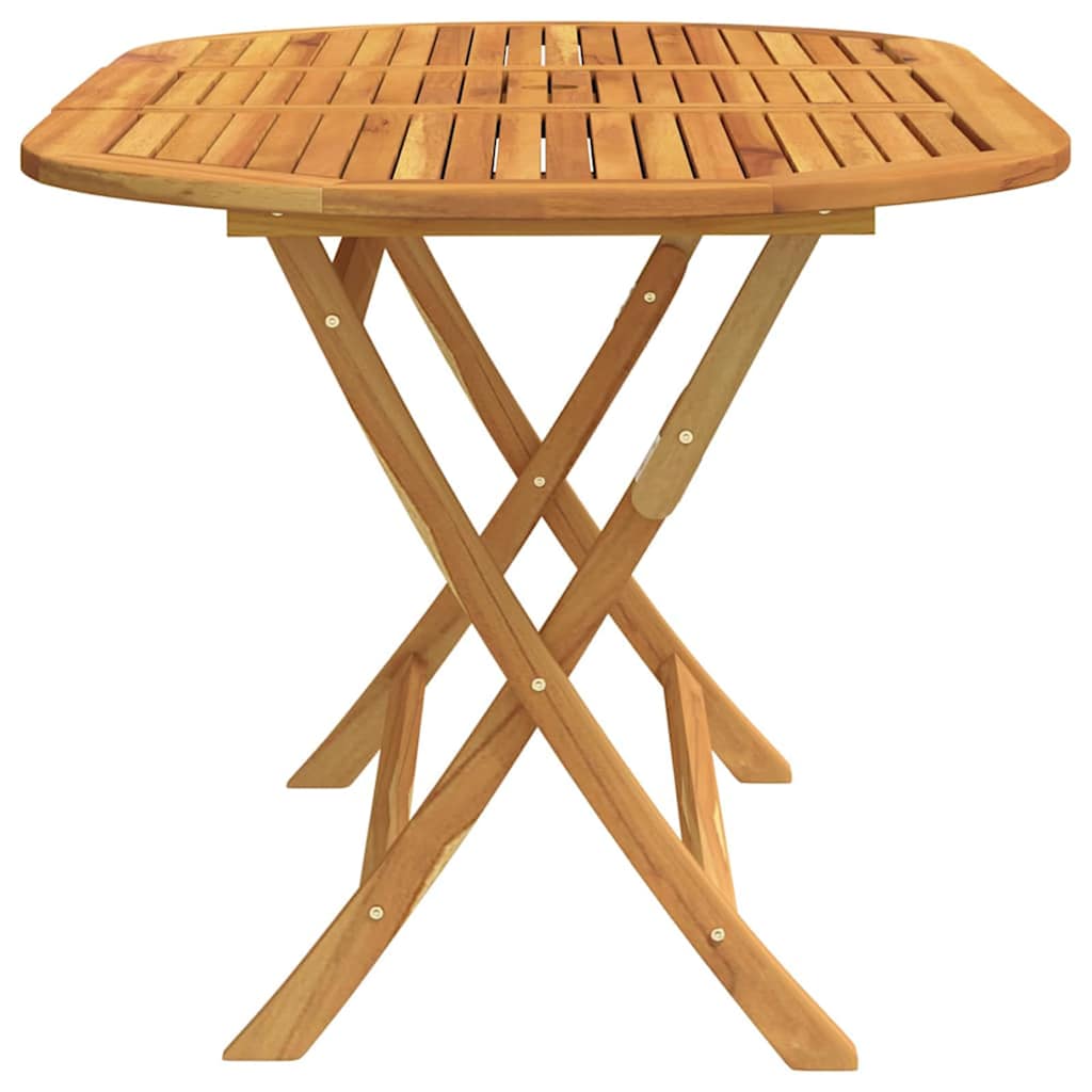 312454 vidaXL Folding Garden Table 160x85x75 cm Solid Eucalyptus Wood
