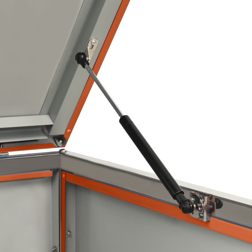 Double Wheelie Bin Shed 138x77.5x112.5 cm Stainless Steel