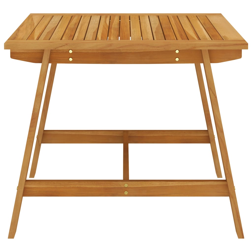 Dining Set | Grey | Solid acacia wood, PE rattan, Powder-coated steel