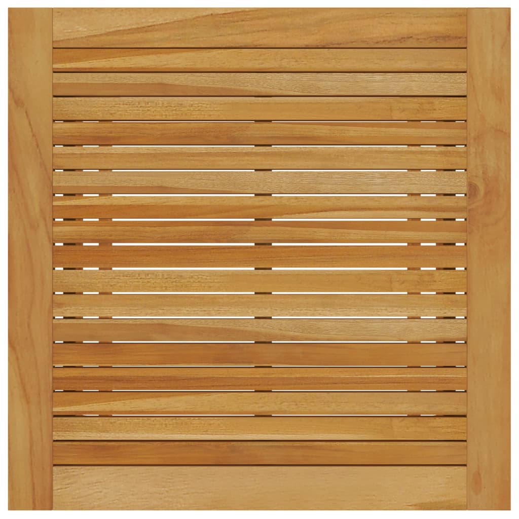 Dining Set | Grey | Solid acacia wood, PE rattan, Powder-coated steel