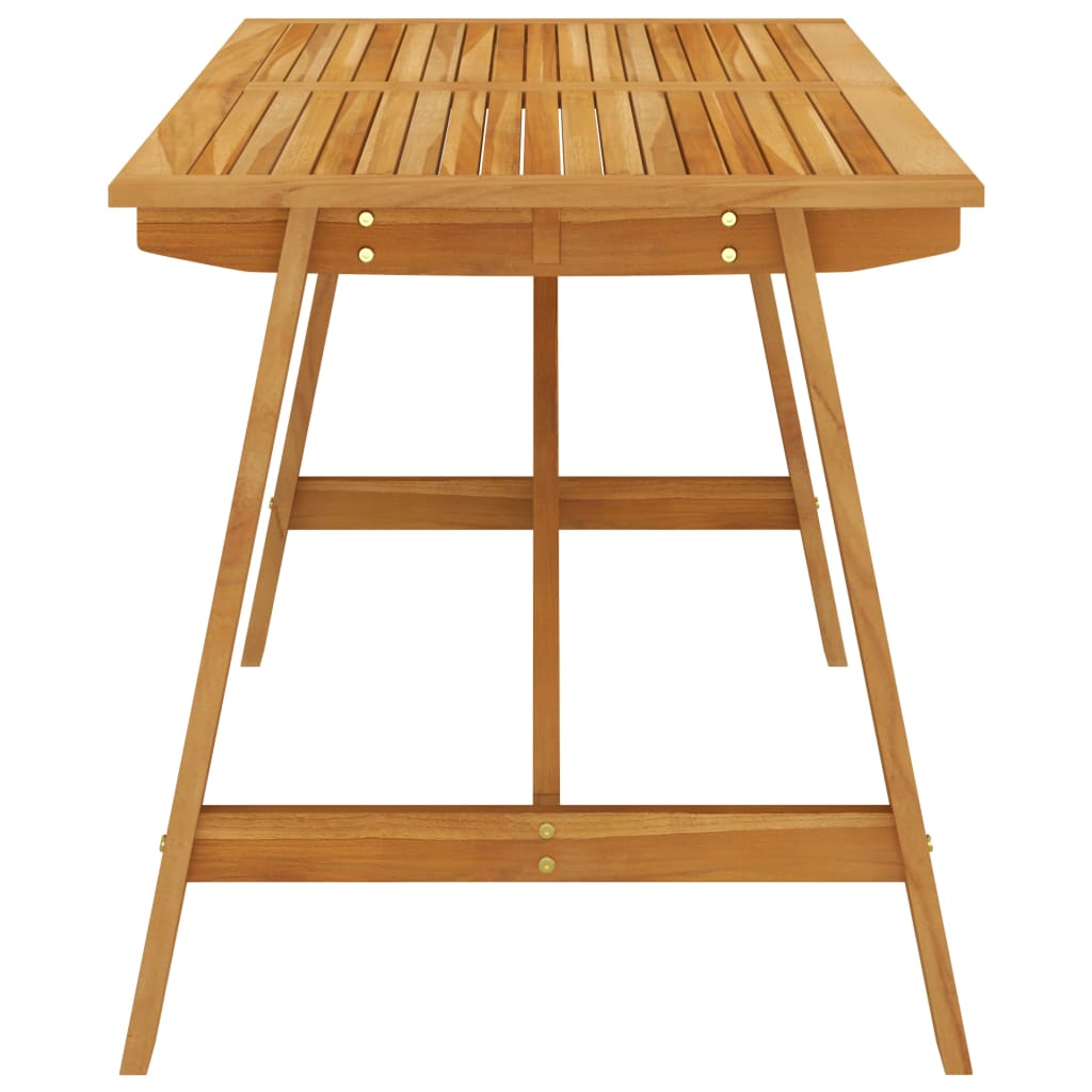 Dining Set | Brown | Solid acacia wood, PE rattan, powder-coated steel