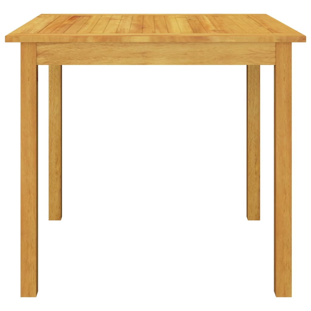 Dining Set | Brown | Solid Acacia Wood | Medium | Stackable | Dining Set