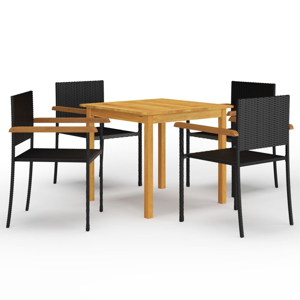 Dining Set | Brown and black