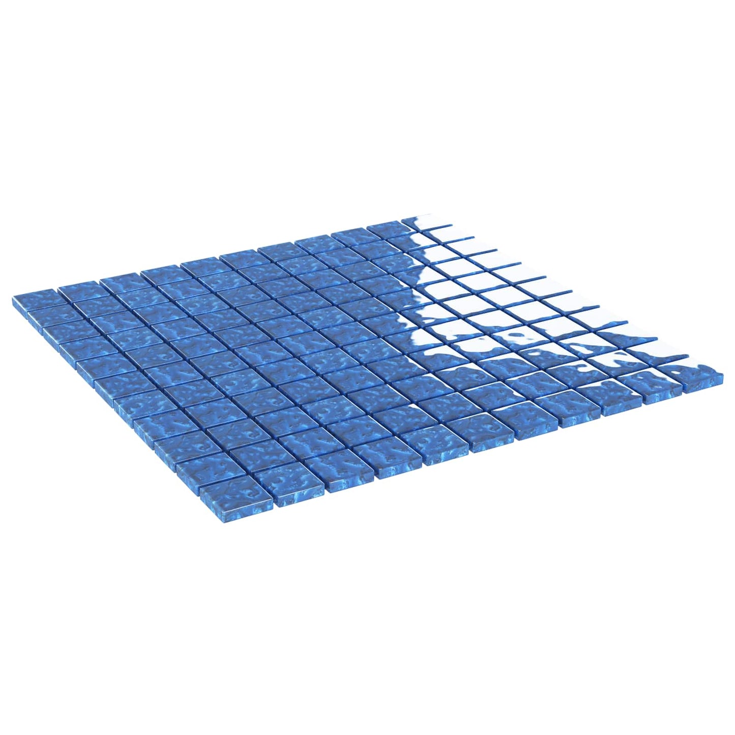 Mosaic Tile 11 pcs Blue 50 x 50 cm Glass