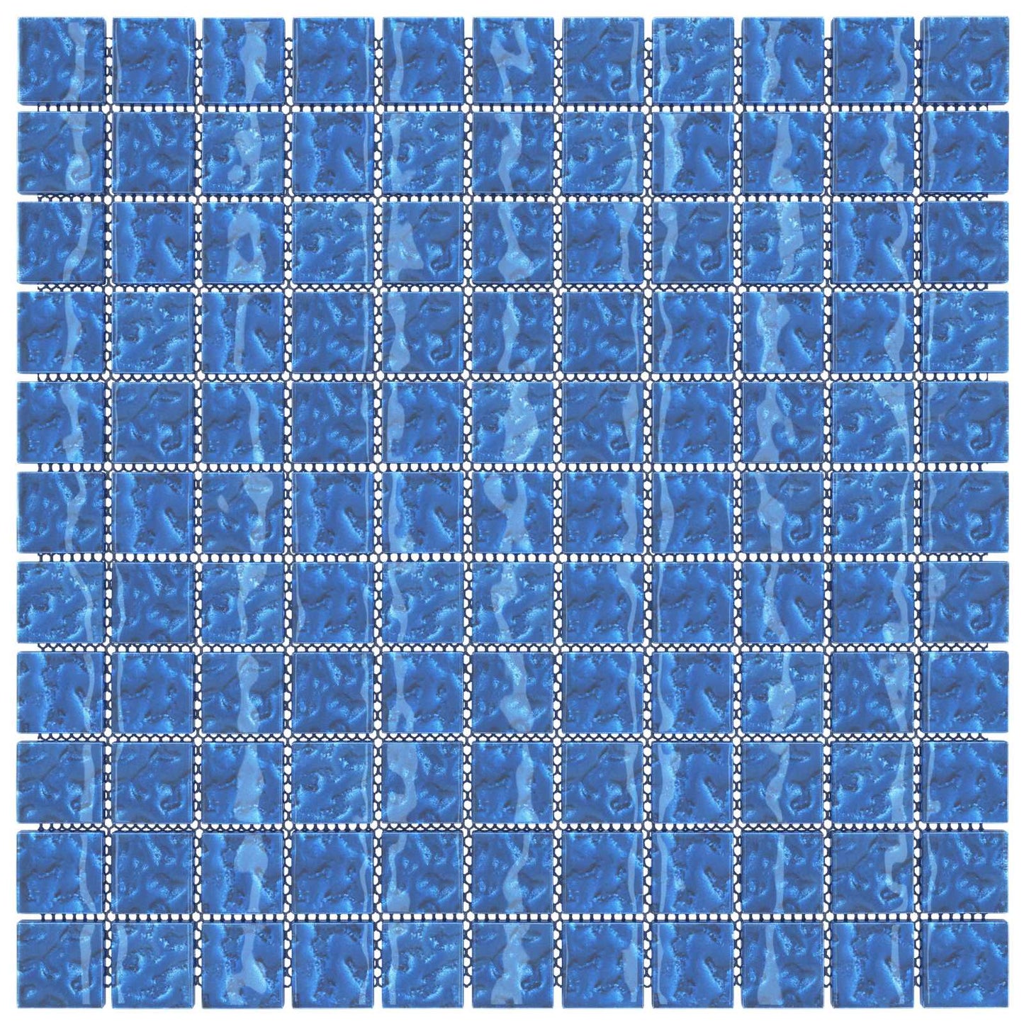 Mosaic Tile 11 pcs Blue 50 x 50 cm Glass