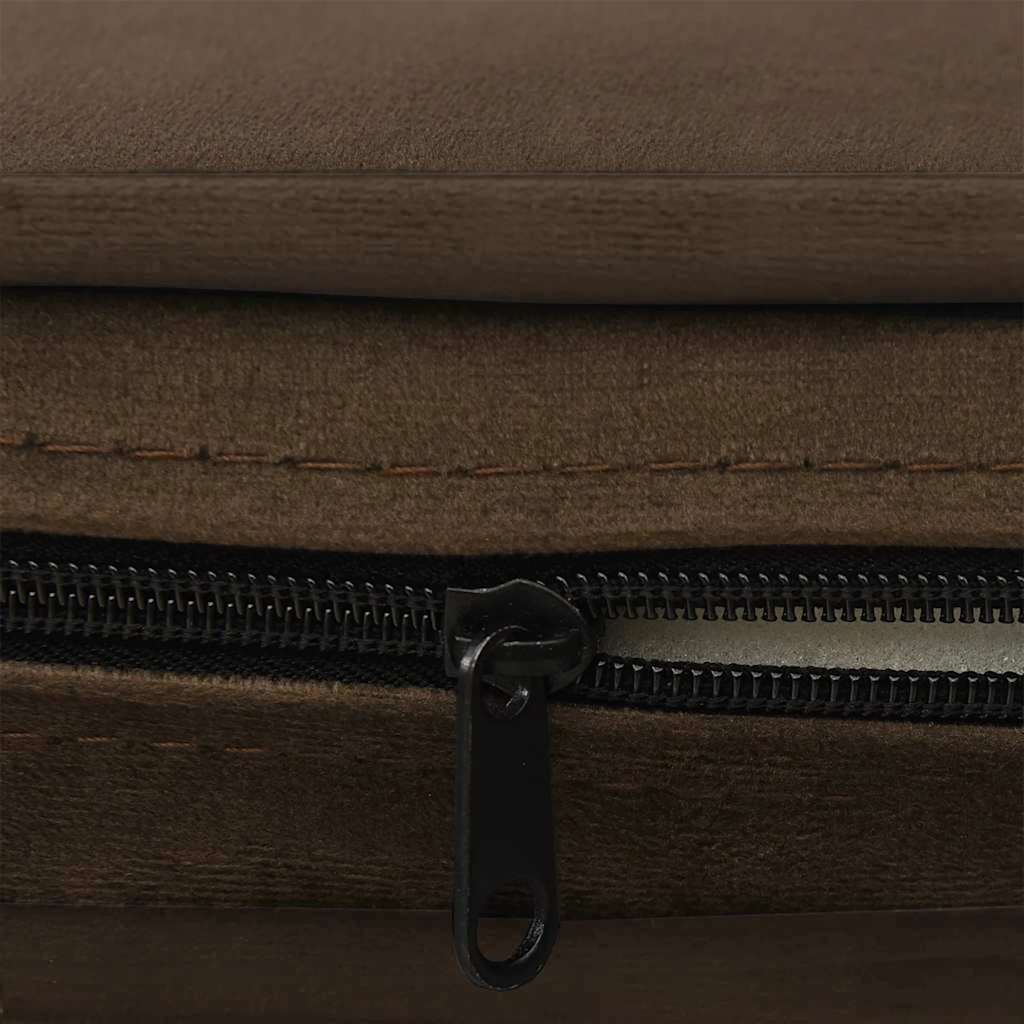 vidaXL Dog Sofa Brown 67x47x36 cm Plush