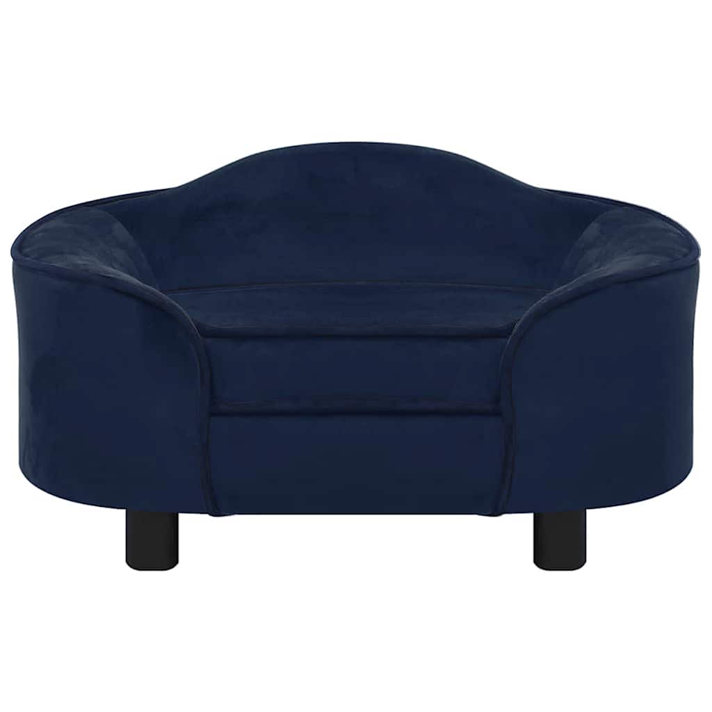 vidaXL Dog Sofa Blue 67x47x36 cm Plush