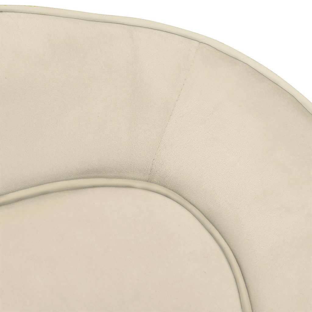 vidaXL Dog Sofa Cream 67x47x36 cm Plush