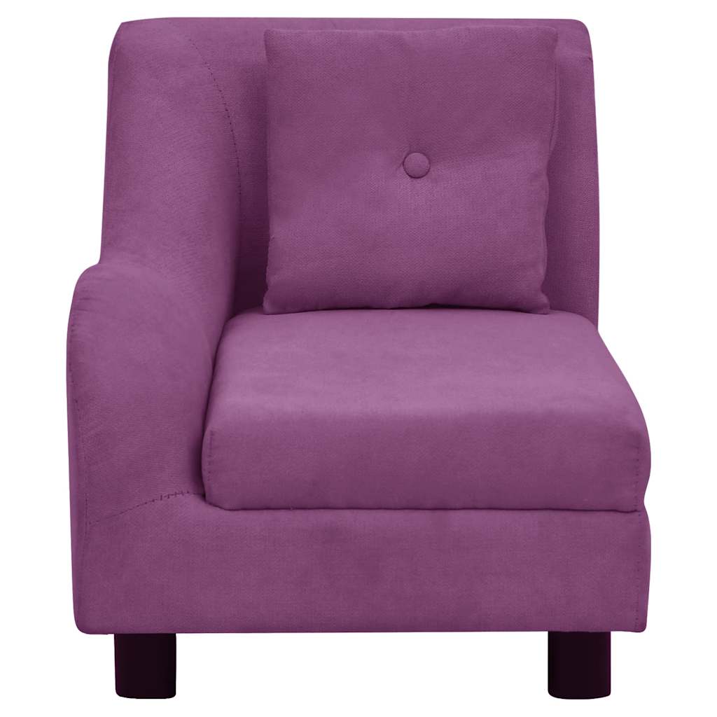 vidaXL Dog Sofa with Pillow Burgundy 83x44x44 cm Plush