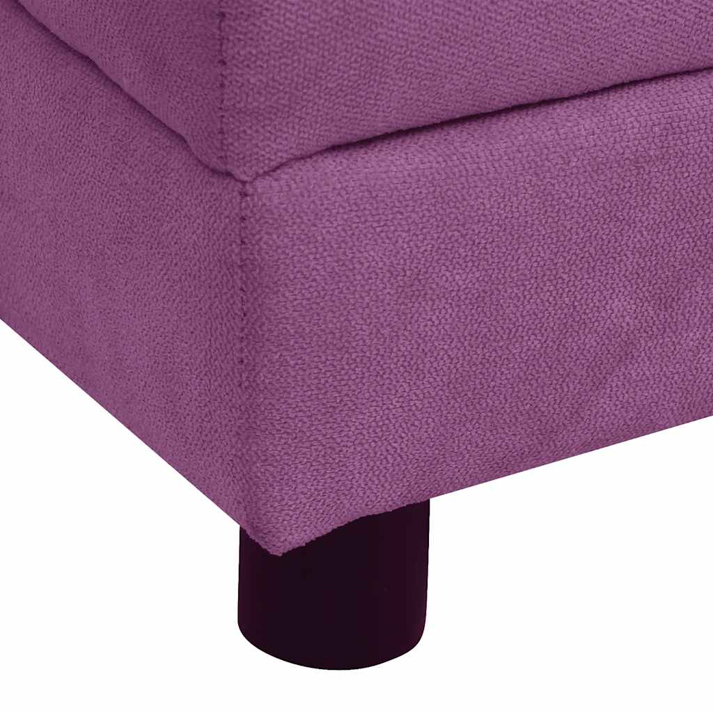 vidaXL Dog Sofa with Pillow Burgundy 83x44x44 cm Plush
