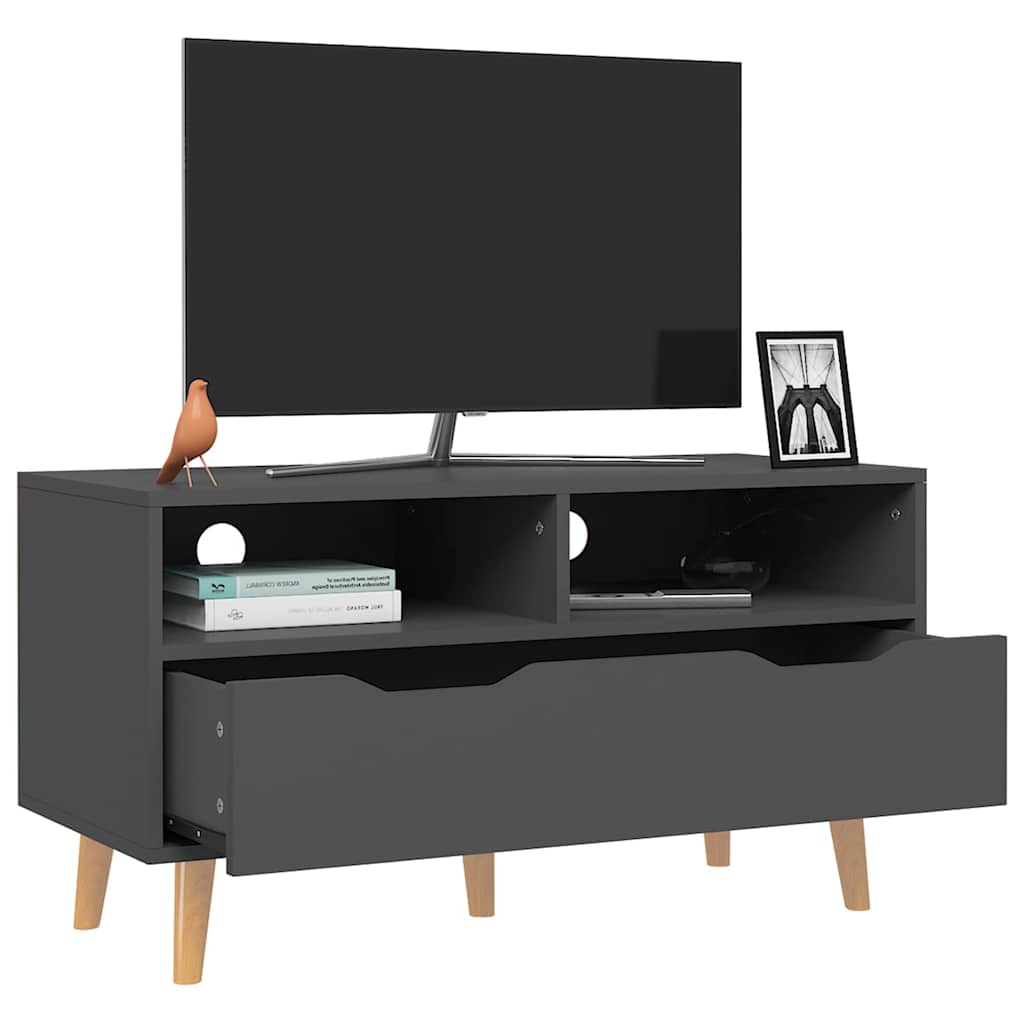 326779 vidaXL TV Cabinet Grey 90x40x48,5 cm Engineered Wood