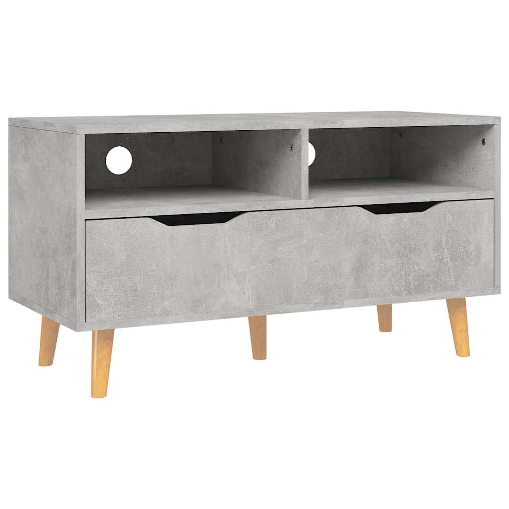 326781 vidaXL TV Cabinet Concrete Grey 90x40x48,5 cm Engineered Wood