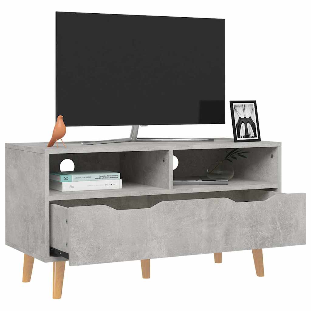 326781 vidaXL TV Cabinet Concrete Grey 90x40x48,5 cm Engineered Wood