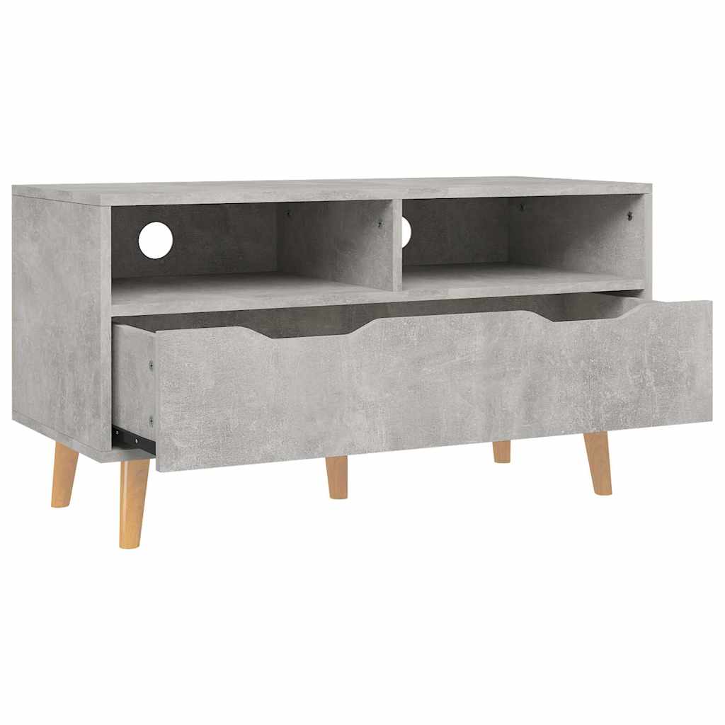 326781 vidaXL TV Cabinet Concrete Grey 90x40x48,5 cm Engineered Wood