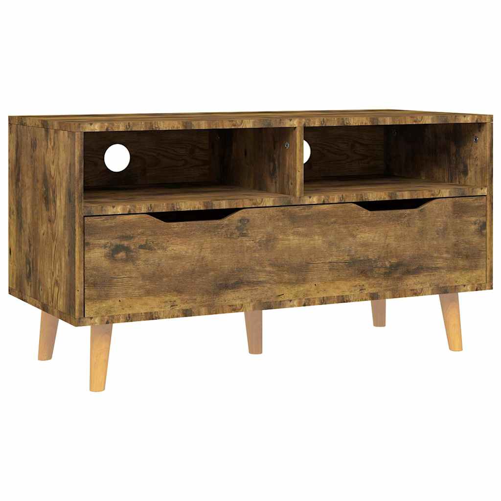 326785 vidaXL TV Cabinet Smoked Oak 90x40x48,5 cm Engineered Wood