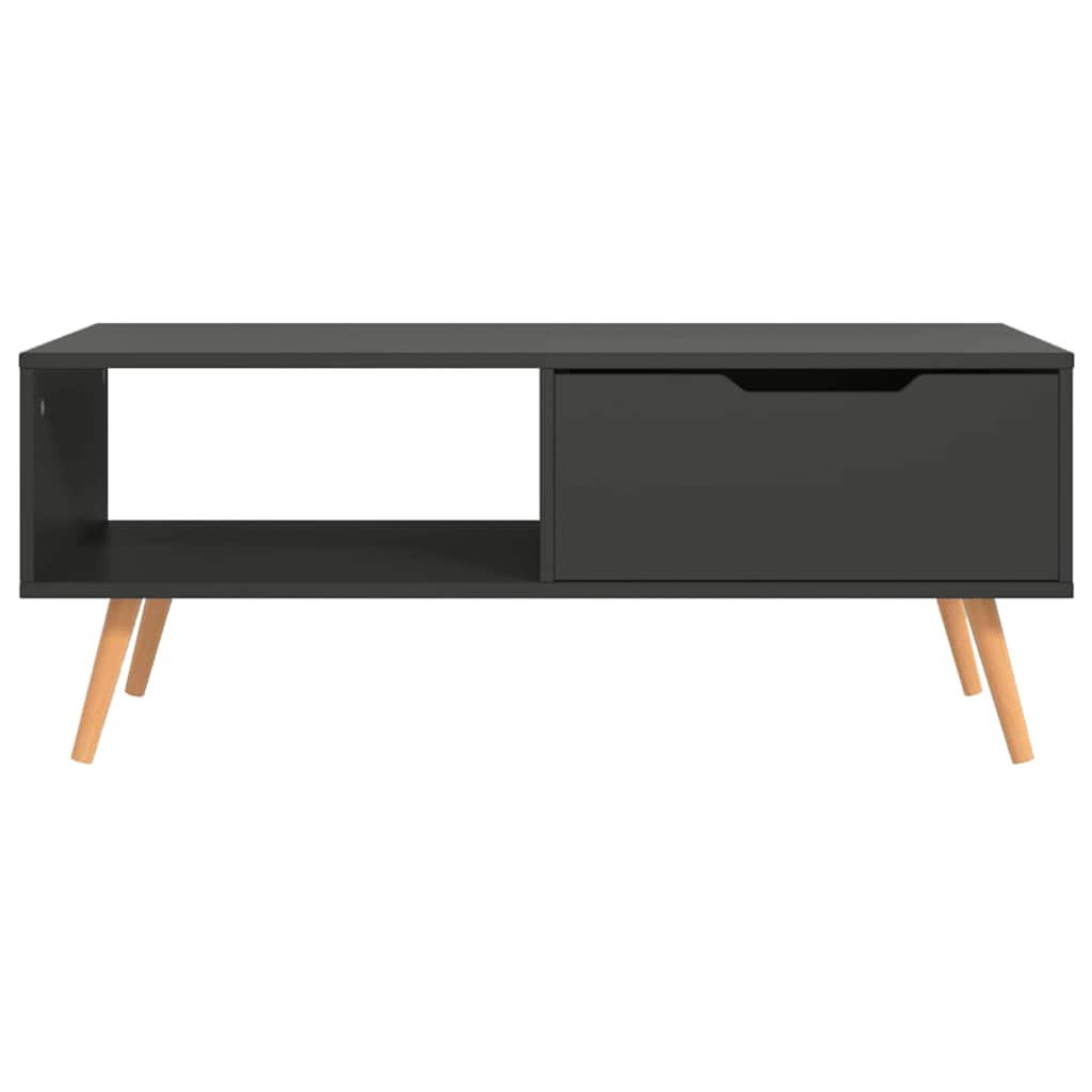 326788 vidaXL Coffee Table Grey 100x49,5x43 cm Engineered Wood