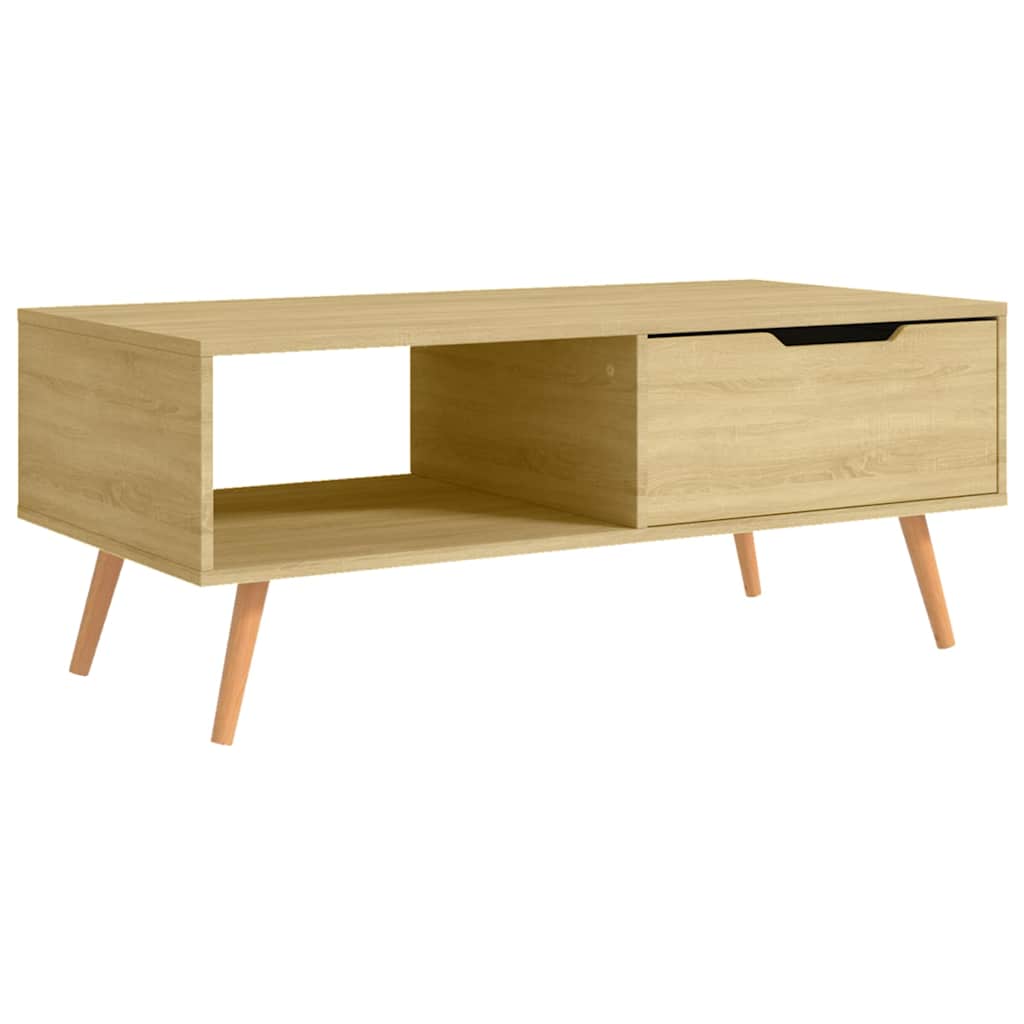 326789 vidaXL Coffee Table Sonoma Oak 100x49,5x43 cm Engineered Wood