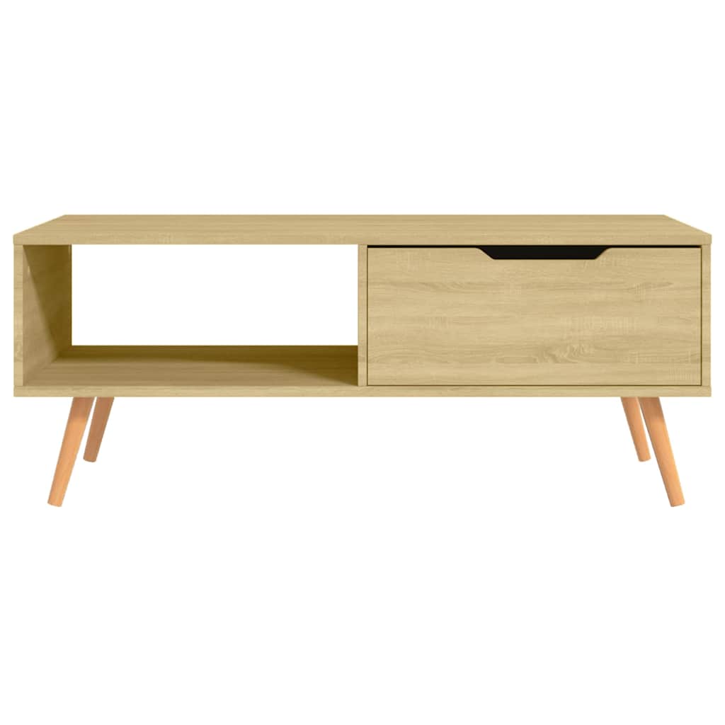 326789 vidaXL Coffee Table Sonoma Oak 100x49,5x43 cm Engineered Wood