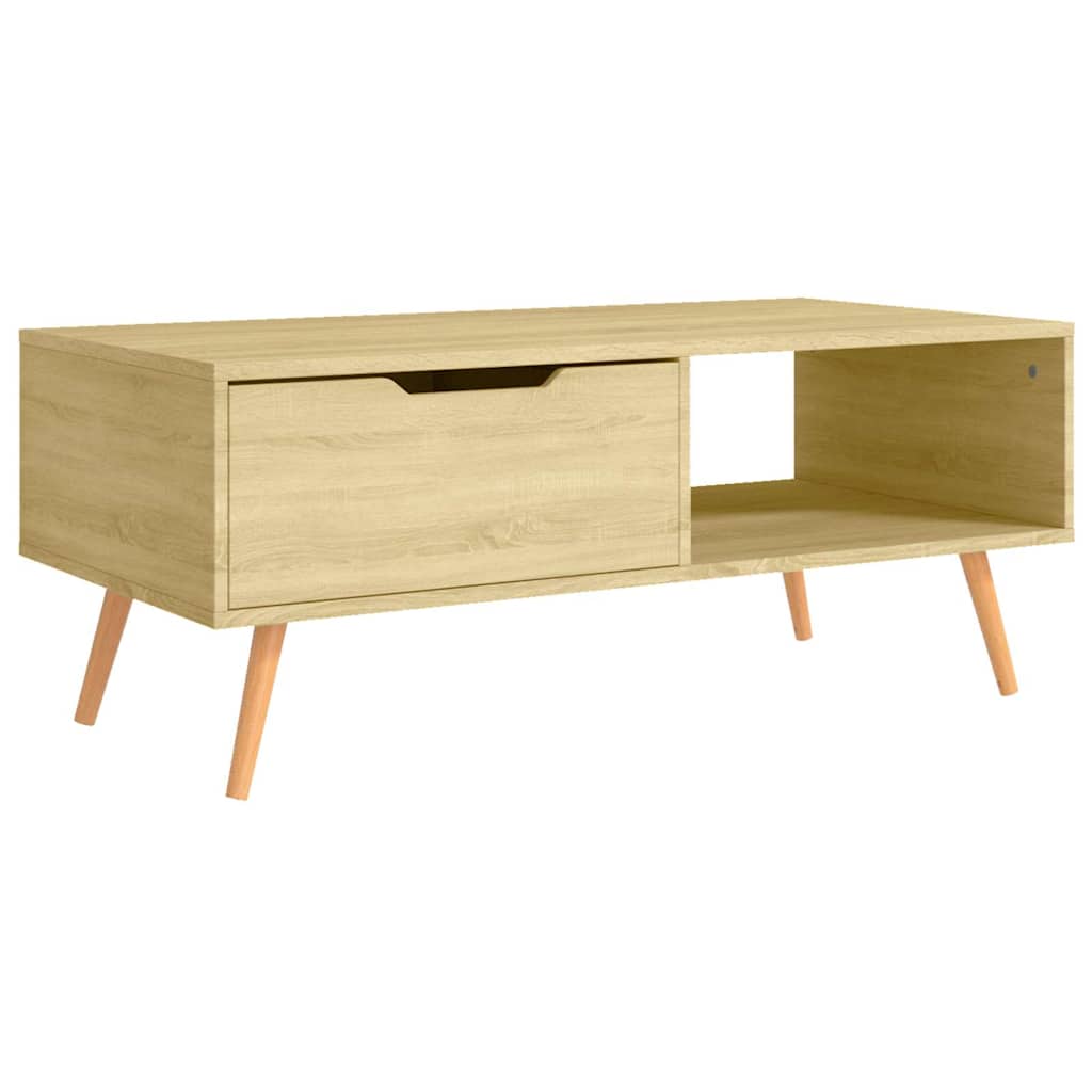 326789 vidaXL Coffee Table Sonoma Oak 100x49,5x43 cm Engineered Wood