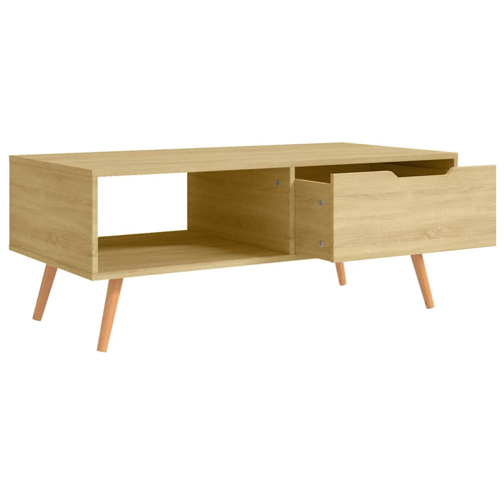 326789 vidaXL Coffee Table Sonoma Oak 100x49,5x43 cm Engineered Wood