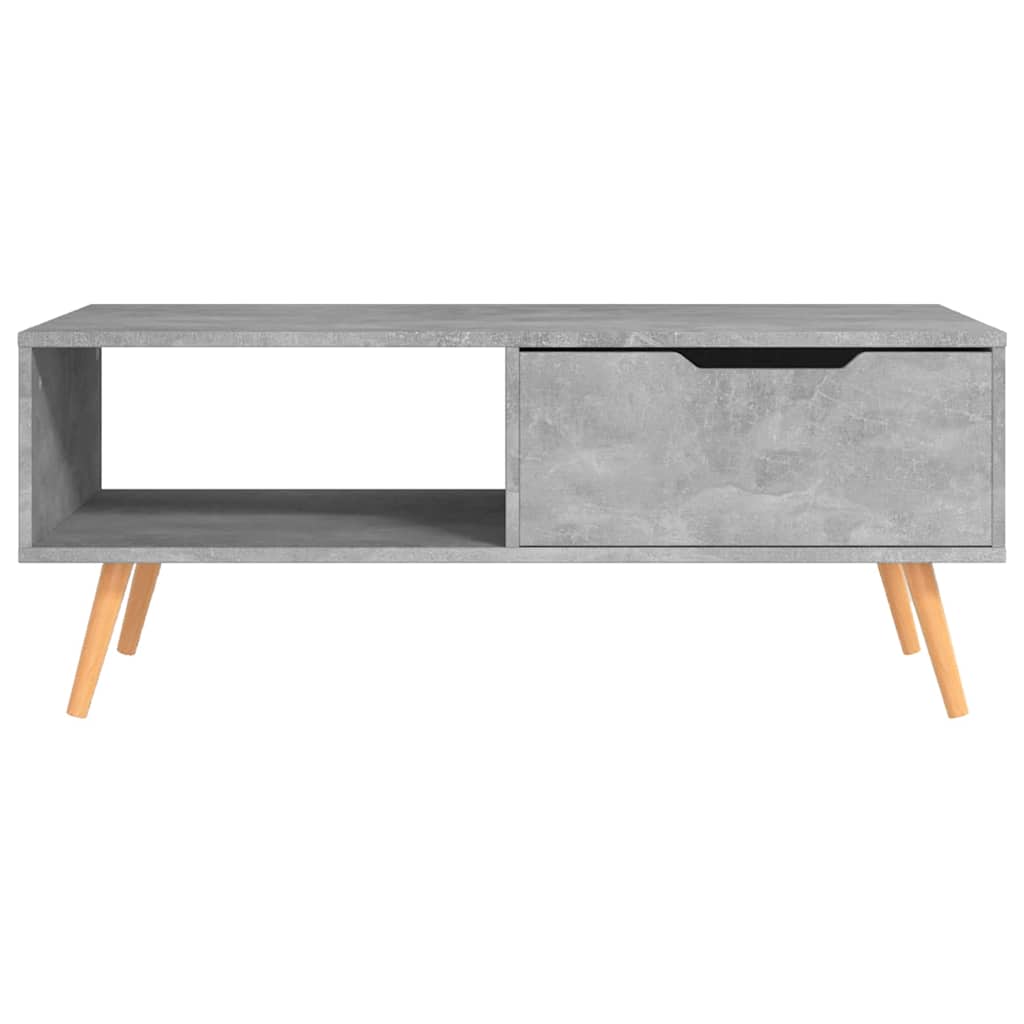 326790 vidaXL Coffee Table Concrete Grey 100x49,5x43 cm Engineered Wood