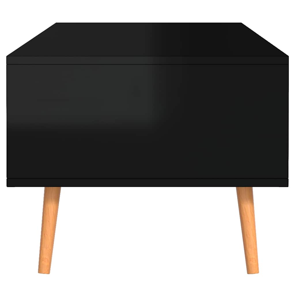 326793 vidaXL Coffee Table High Gloss Black 100x49,5x43 cm Engineered Wood