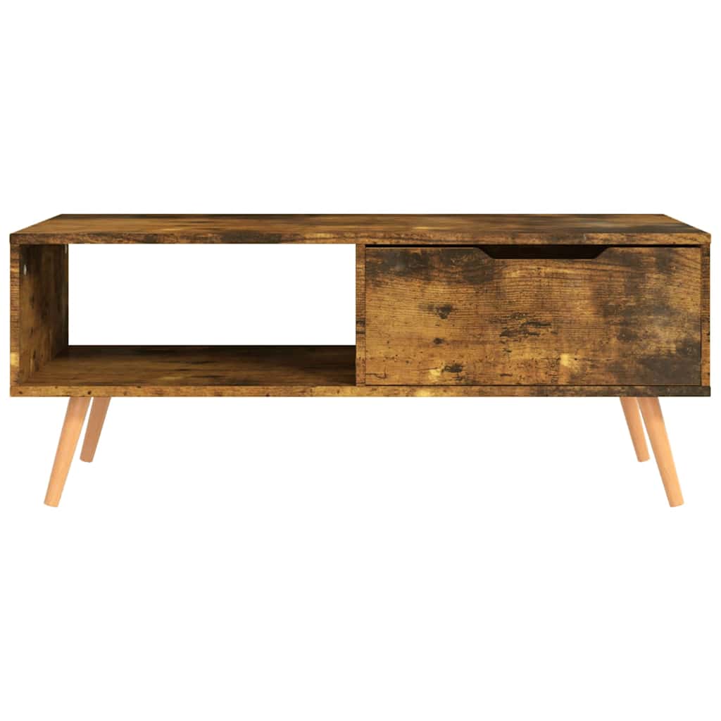 326794 vidaXL Coffee Table Smoked Oak 100x49,5x43 cm Engineered Wood