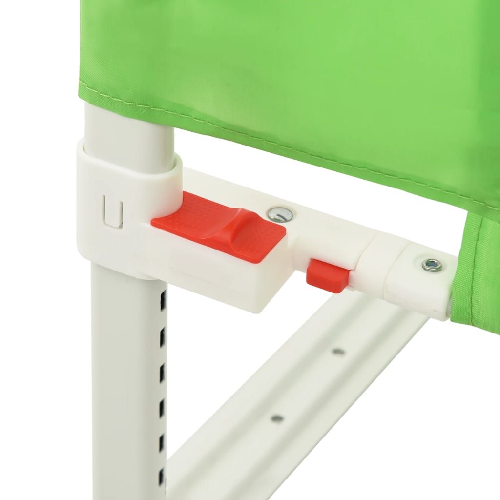 vidaXL Toddler Safety Bed Rail Green 120x25 cm Fabric