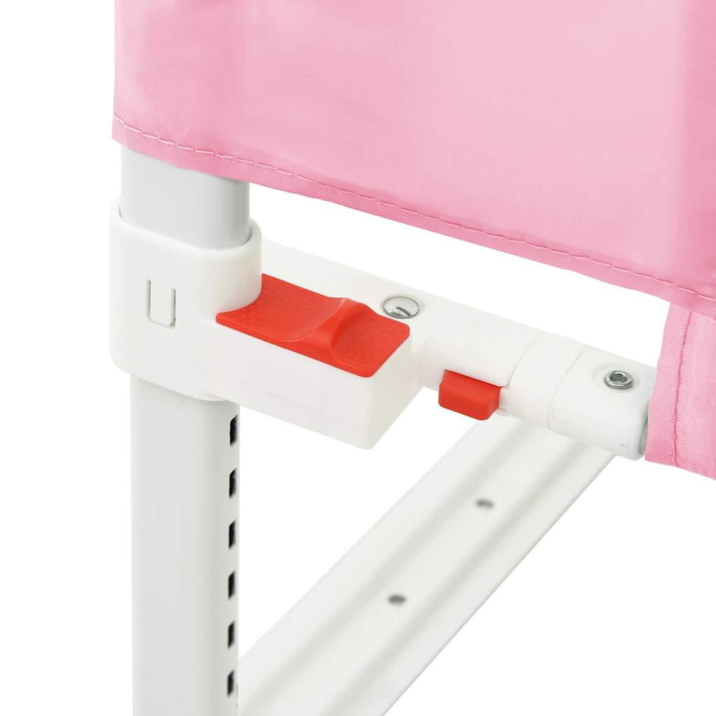 vidaXL Toddler Safety Bed Rail Pink 120x25 cm Fabric