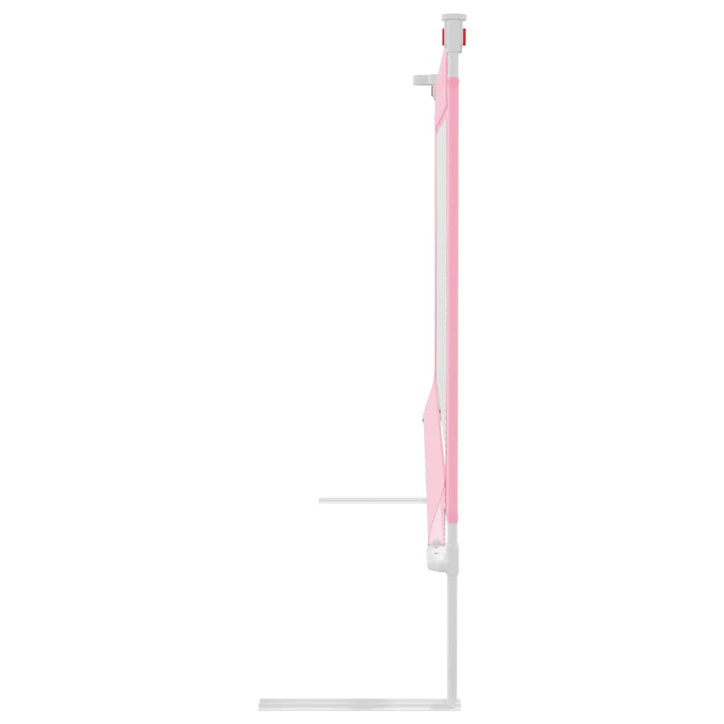 vidaXL Toddler Safety Bed Rail Pink 160x25 cm Fabric