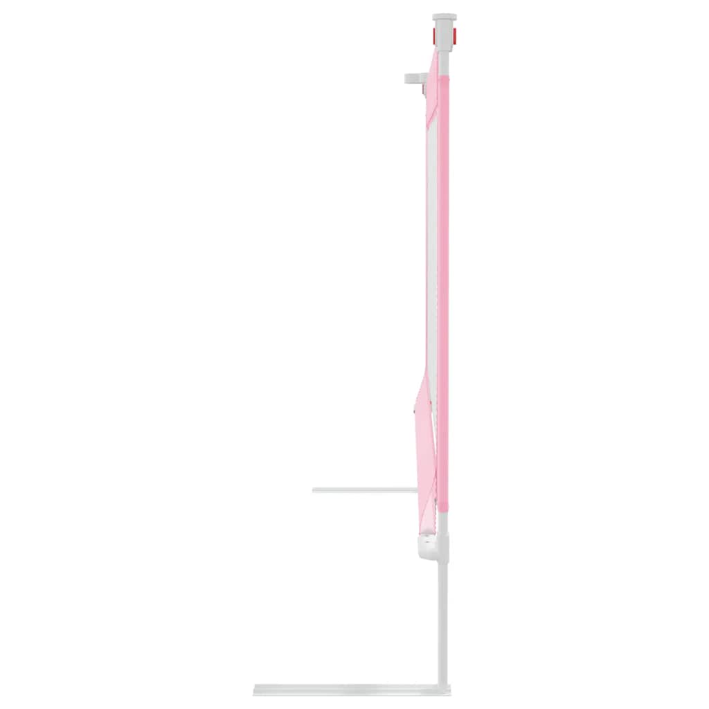 vidaXL Toddler Safety Bed Rail Pink 180x25 cm Fabric