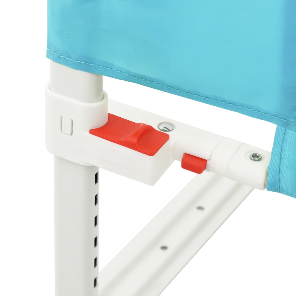 vidaXL Toddler Safety Bed Rail Blue 120x25 cm Fabric