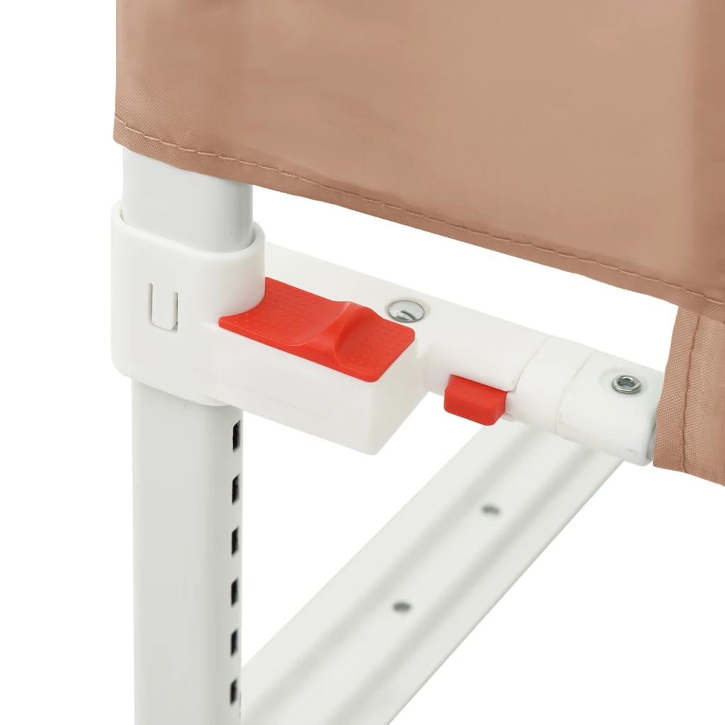 vidaXL Toddler Safety Bed Rail Taupe 180x25 cm Fabric