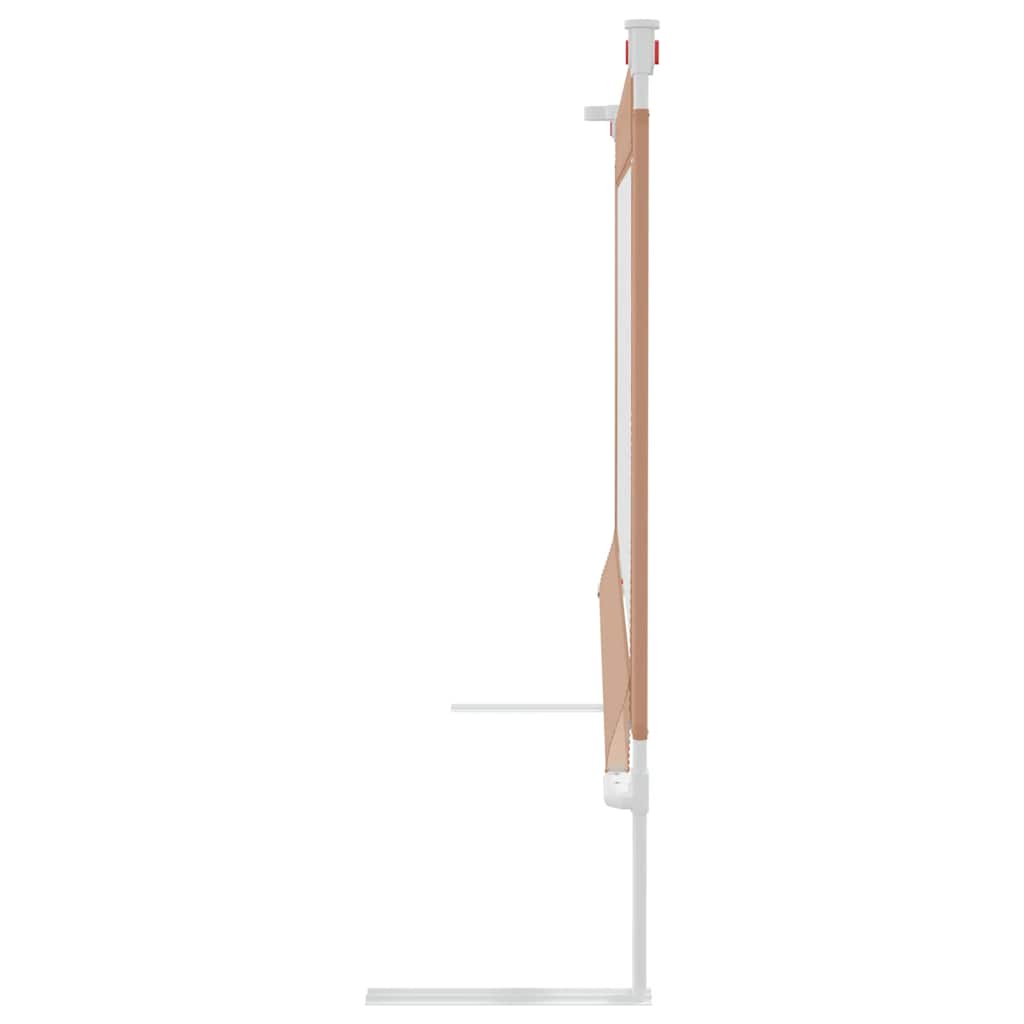 vidaXL Toddler Safety Bed Rail Taupe 200x25 cm Fabric
