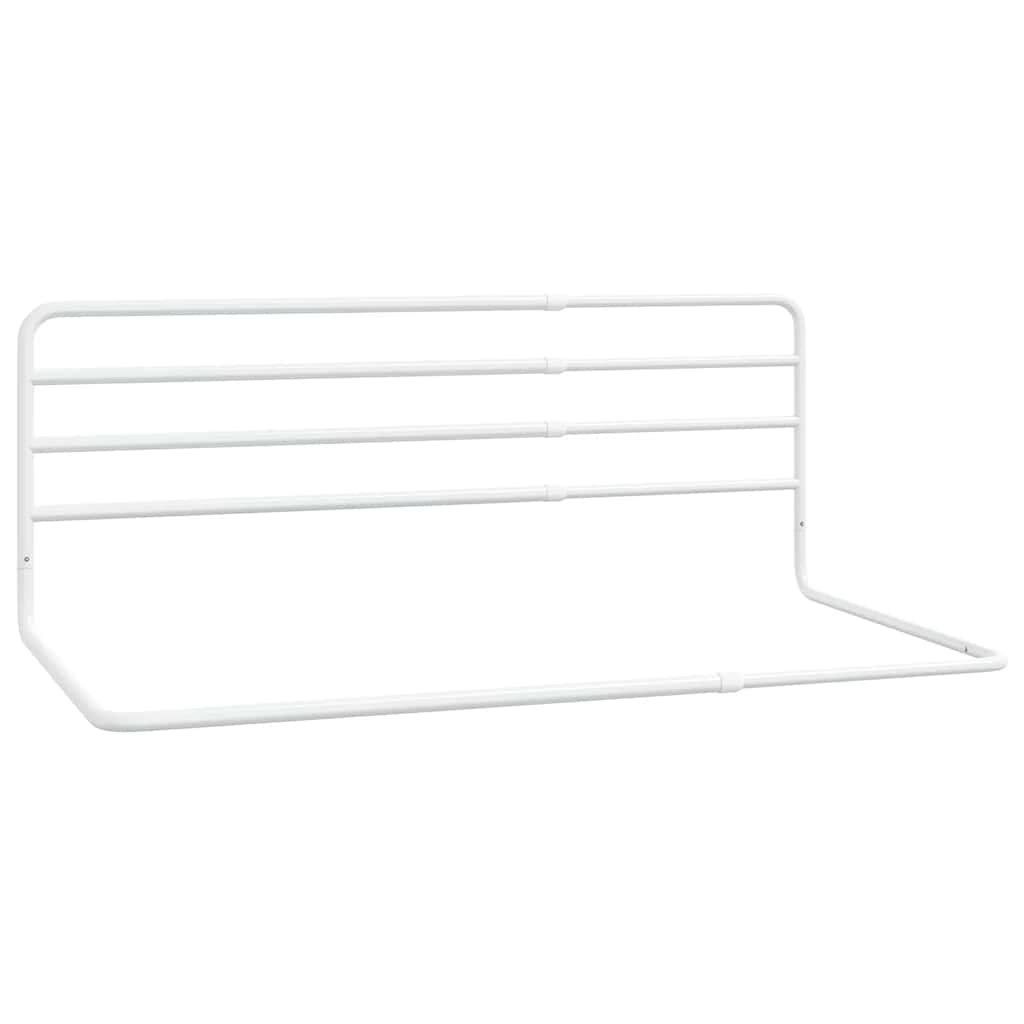 vidaXL Toddler Safety Bed Rail White (76-137)x55 cm Iron