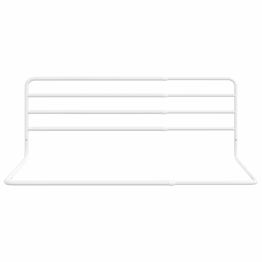 vidaXL Toddler Safety Bed Rail White (76-137)x55 cm Iron