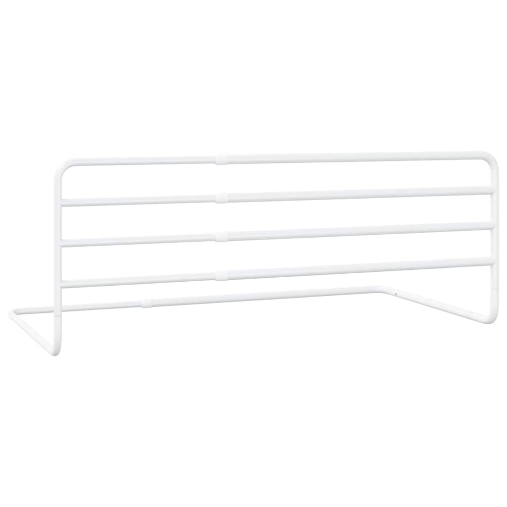 vidaXL Toddler Safety Bed Rail White (76-137)x55 cm Iron