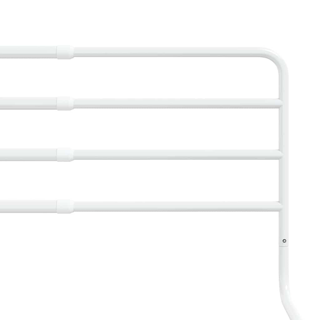 vidaXL Toddler Safety Bed Rail White (76-137)x55 cm Iron