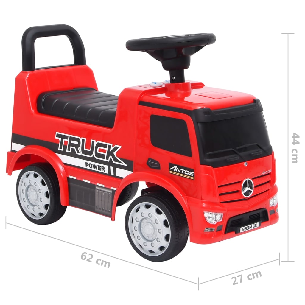 vidaXL Step Car Mercedes-Benz Truck Red