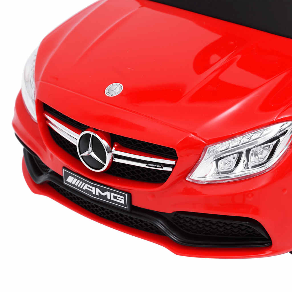 vidaXL Push Walk Car Mercedes-Benz C63 Red