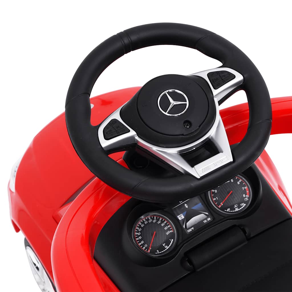 vidaXL Push Walk Car Mercedes-Benz C63 Red