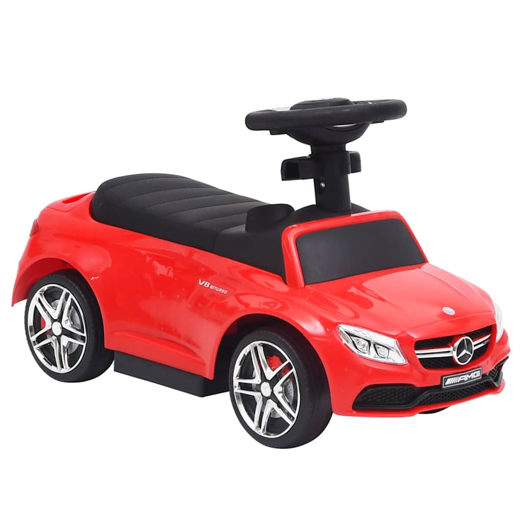 vidaXL Push Walk Car Mercedes-Benz C63 Red